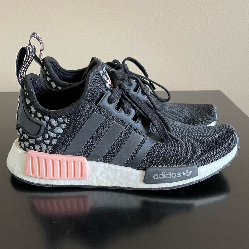 Womens adidas NMD R1 Black/Leopard